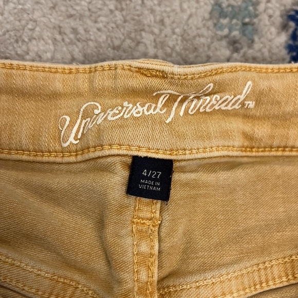 Universal Thread High Rise Yellow Shorts - Picture 2 of 5